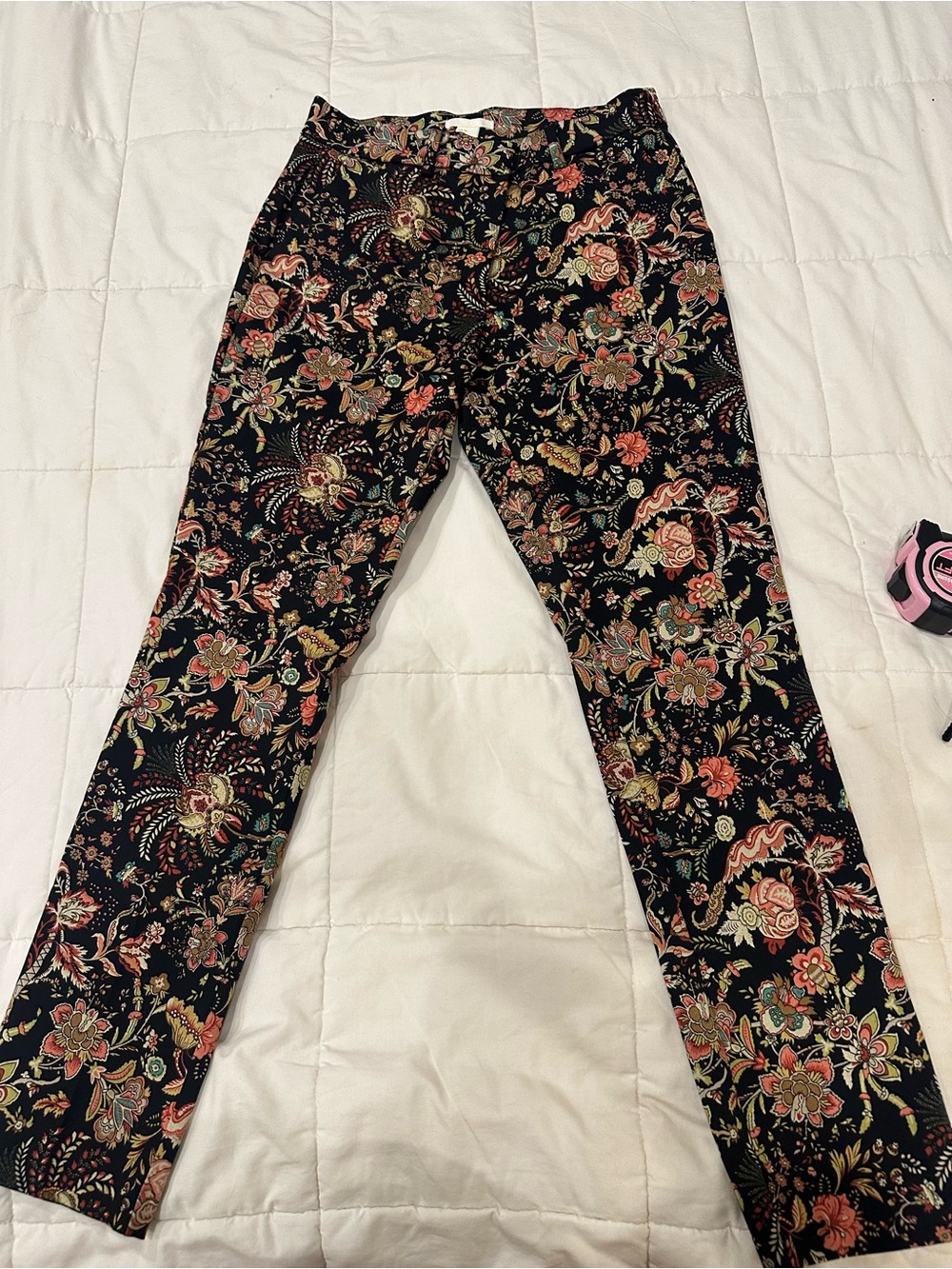 Women's H&M Black Floral Print Pant